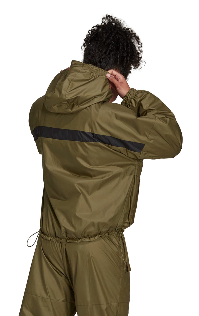 adidas Women's WND.RDY Woven Jacket, Focus Olive