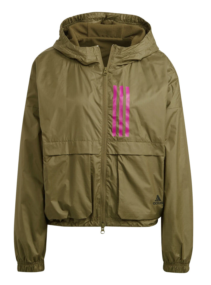 adidas Women's WND.RDY Woven Jacket, Focus Olive