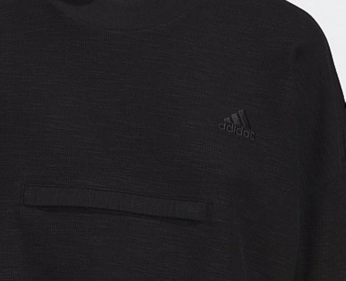 adidas Women's Yoga Crop Crew Sweatshirt, Black