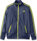 Adidas Youth Separates Training Track Jacket, Medium Grey/Yellow