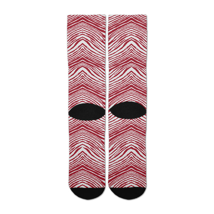 Zubaz By For Bare Feet NFL Adults Unisex Arizona Cardinals Zubified Dress Socks, Large