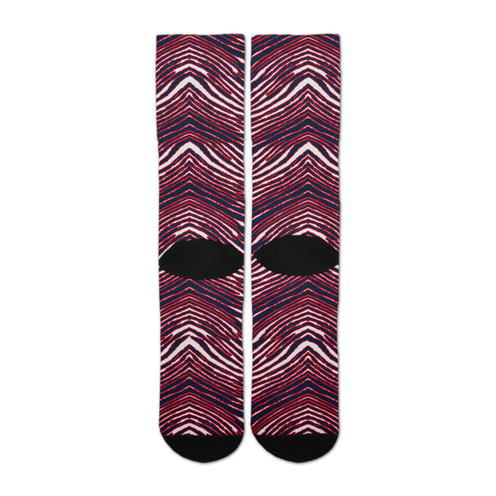 Zubaz By For Bare Feet NFL Adults Unisex Houston Texans Zubified Dress Socks, Large