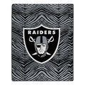 Zubaz By Northwest Las Vegas Raiders NFL Zubified 50 X 60 Raschel Throw Blanket