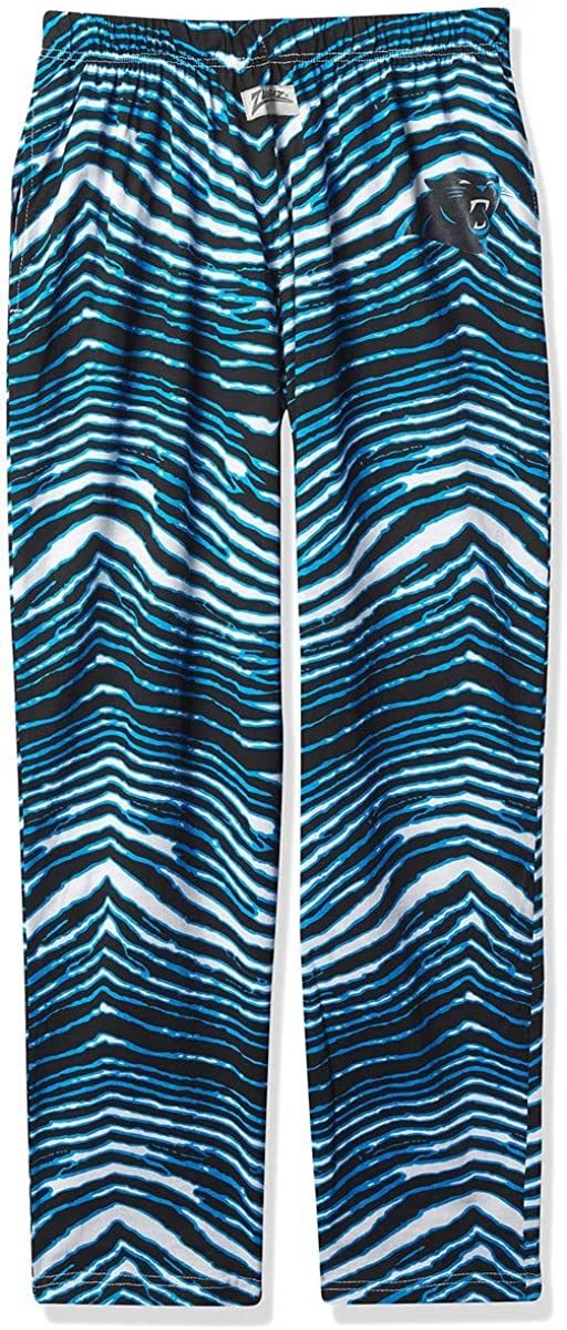 Zubaz Carolina Panthers NFL Men's Zebra Left Hip Logo Lounge Pant
