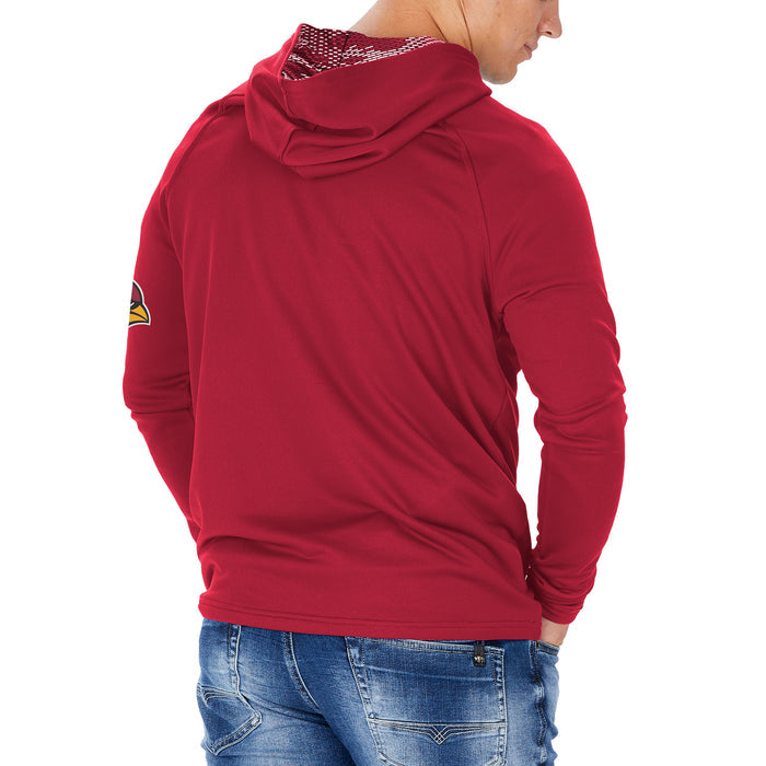 Zubaz NFL Men's Arizona Cardinals Team Color Hoodie W/ Viper Print Details