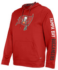 Zubaz NFL Men's Tampa Bay Buccaneers Solid Team Hoodie with Camo Lined Hood