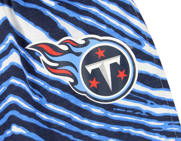 Zubaz Tennessee Titans NFL Men's Zebra Left Hip Logo Lounge Pant