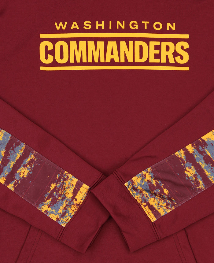 Zubaz Washington Commanders NFL Men's Performance Hoodie w/ Oxide Sleeves