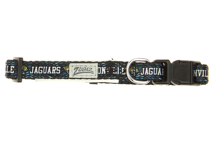 Zubaz X Pets First NFL Jacksonville Jaguars Team Adjustable Dog Collar