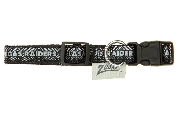 Zubaz X Pets First NFL Las Vegas Raiders Team Adjustable Dog Collar