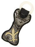 Zubaz X Pets First NFL New Orleans Saints Team Ring Tug Toy for Dogs