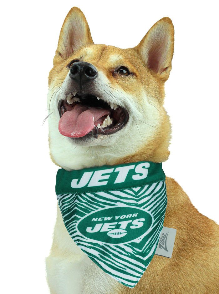 Zubaz X Pets First NFL New York Jets Reversible Bandana For Dogs & Cats